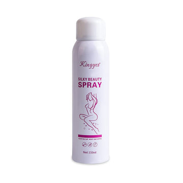 Alrimaya 150ml Silky Beauty Spray foam for quick, painless hair removal on legs, arms, underarms, chest, and back.