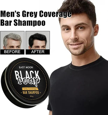 East Moon Black Soap Bar Shampoo by My Store, natural black soap with a bar form for cleansing hair and scalp