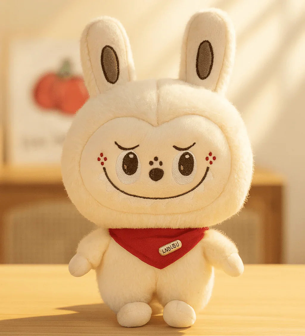 Cute Labubu Bunny plush toy by My Store, soft and cuddly stuffed animal with floppy ears and adorable facial features.