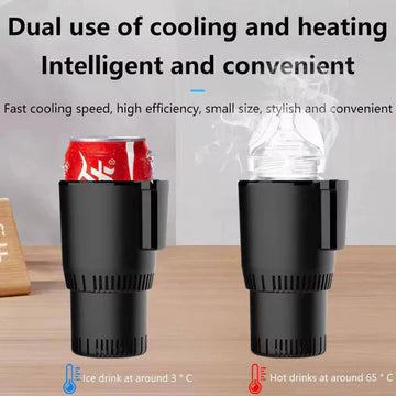 Smart Car Cup Warmer by My Store, compact device with a sleek design, perfect for keeping drinks warm in your vehicle.